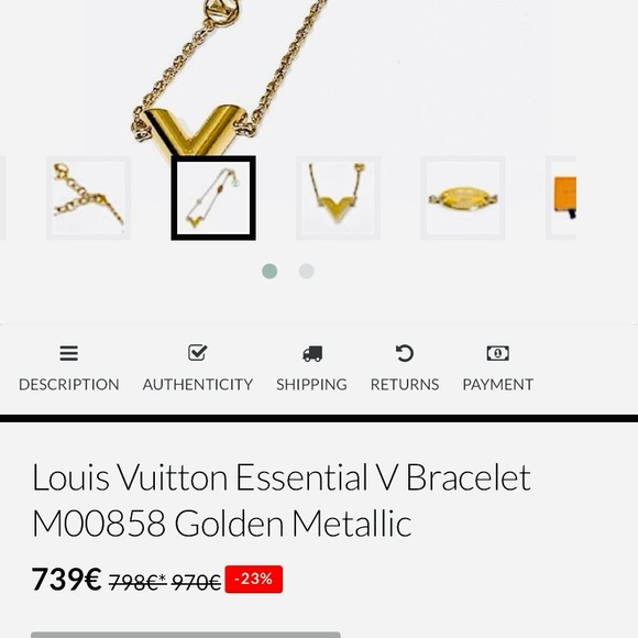 Louis Vuitton Gold Bracelet - Picture 17 of 17